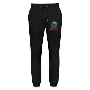 Sloth Weihnachten - Stanley/Stella Unisex Bio Jogginghose Mover  - Schwarz - Vorne - Marisol (170cm) & Nik (191cm)