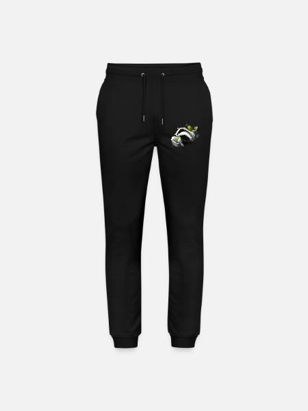 Bunter Aquarell-Rasierpinsel - Stanley/Stella Unisex Bio Jogginghose Mover  - Schwarz