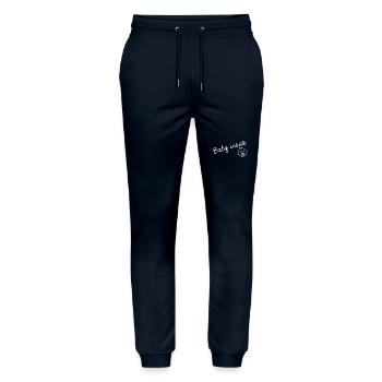 Baby inside - Stanley/Stella Unisex Bio Jogginghose Mover  - Navy - Vorne - Marisol (170cm) & Nik (191cm)