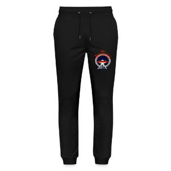 Wild Adventures UFO - Stanley/Stella Unisex Bio Jogginghose Mover  - Schwarz - Vorne - Marisol (170cm) & Nik (191cm)