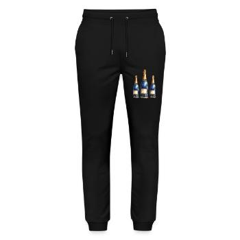 Champanger - Stanley/Stella Unisex Bio Jogginghose Mover  - Schwarz - Vorne - Marisol (170cm) & Nik (191cm)