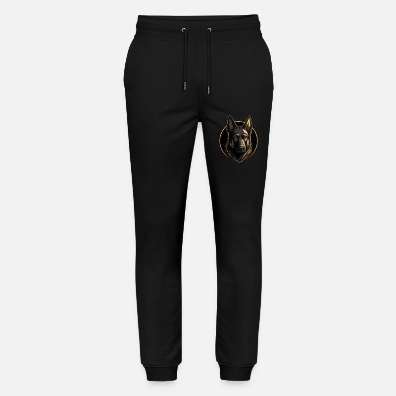 German Shepherd Deutscher Schäferhund Logo - Stanley/Stella Unisex Bio Jogginghose Mover  - Schwarz
