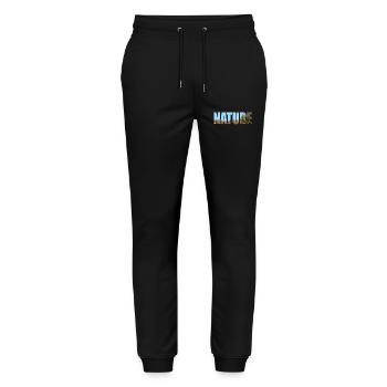 Nature - Stanley/Stella Mover Unisex Organic Jogging Trousers - black - Front - Marisol (170cm) & Nik (191cm)