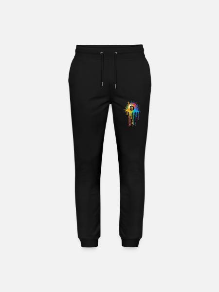 Colorful Bitcoin - Stanley/Stella Unisex Bio Jogginghose Mover - Schwarz