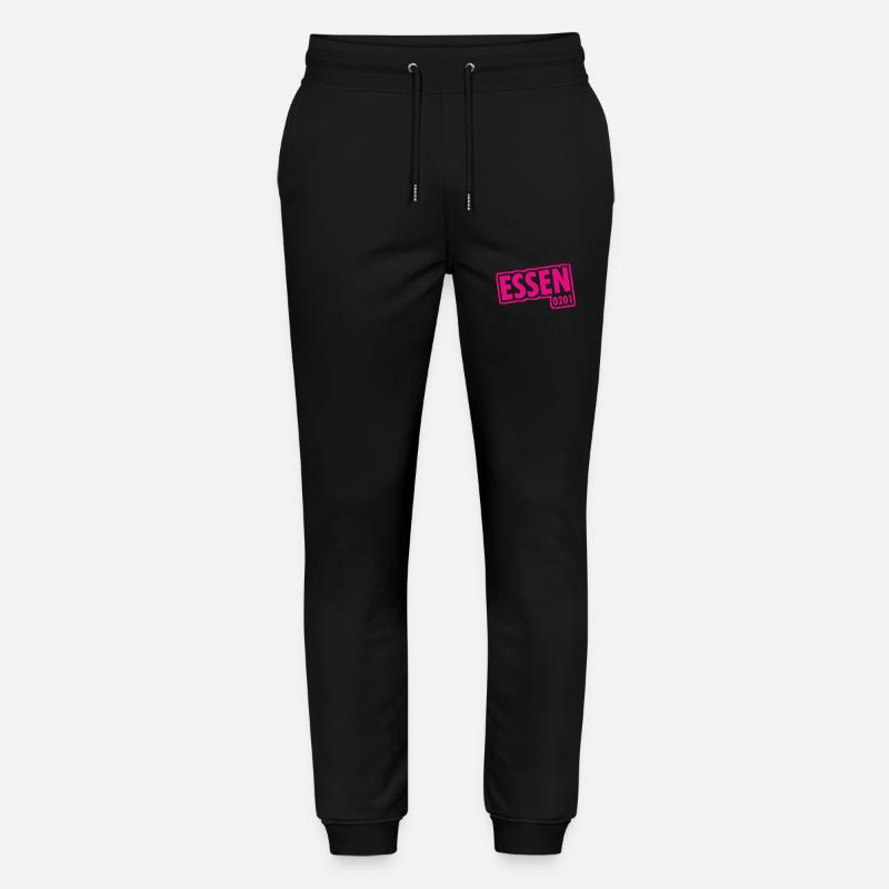 Essen - 0201 - Area Code - Slogan - Stanley/Stella Mover Unisex Organic Jogging Trousers - black