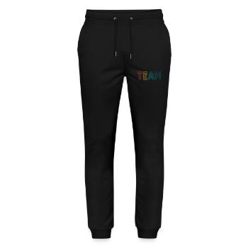 Team - Stanley/Stella Mover Unisex Organic Jogging Trousers - black - Front - Marisol (170cm) & Nik (191cm)