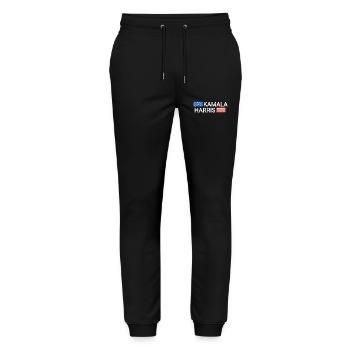 KAMALA HARRIS Amérique - Pantalon de jogging bio MOVER Stanley/Stella unisexe - noir - Devant - Marisol (170cm) & Nik (191cm)