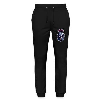 Roman Soldier Head - Stanley/Stella Mover Unisex Organic Jogging Trousers - black - Front - Marisol (170cm) & Nik (191cm)