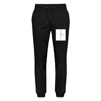 Fregate Magnifizens - Stanley/Stella Mover Unisex Organic Jogging Trousers - black - Front - Marisol (170cm) & Nik (191cm)