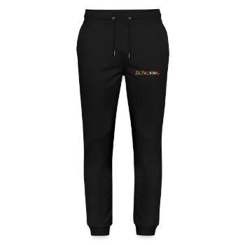 ZUZANNA name decorated with flowers - Stanley/Stella Mover Unisex Organic Jogging Trousers - black - Front - Marisol (170cm) & Nik (191cm)