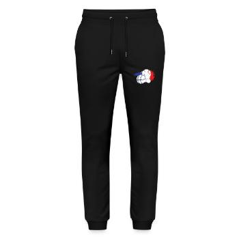 Pétanque - Stanley/Stella Unisex Bio Jogginghose Mover  - Schwarz - Vorne - Marisol (170cm) & Nik (191cm)