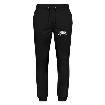 love - Pantalon de jogging bio MOVER Stanley/Stella unisexe - noir - Devant - Marisol (170cm) & Nik (191cm)