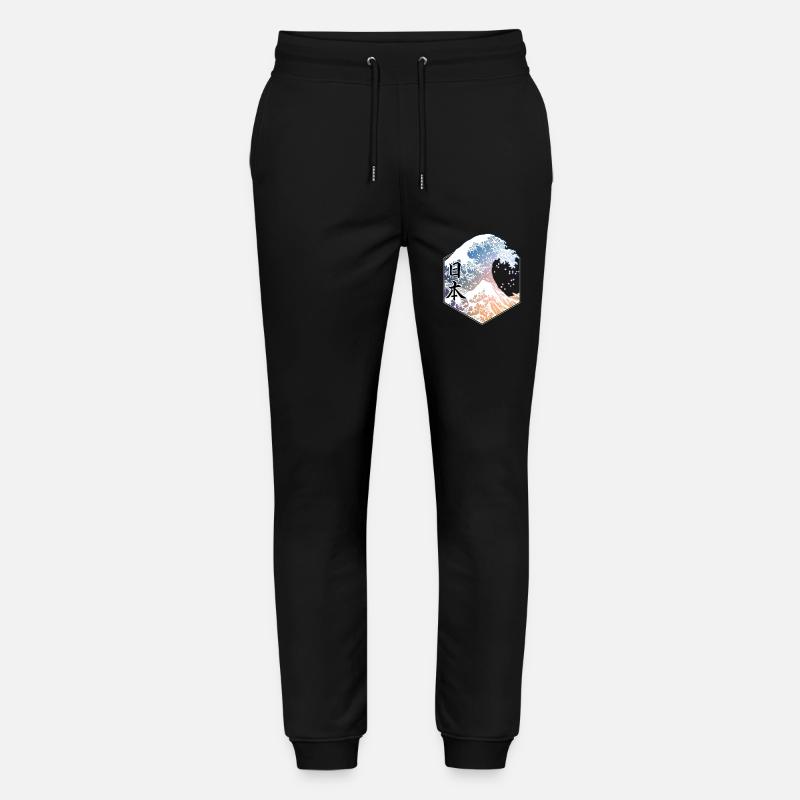 Hokusai - Stanley/Stella Unisex Bio Jogginghose Mover  - Schwarz