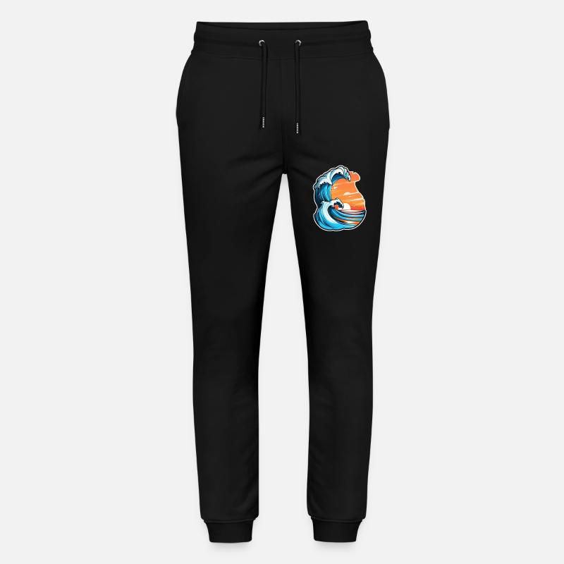 Wave - Sommer - Urlaub - Stanley/Stella Unisex Bio Jogginghose Mover  - Schwarz