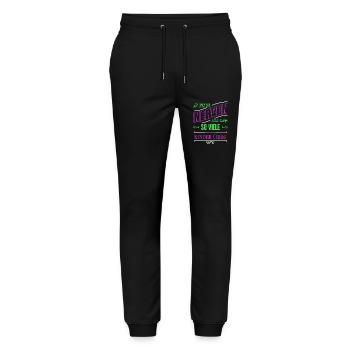geek schildmaid zusammenhalt spaß - Stanley/Stella Unisex Bio Jogginghose Mover  - Schwarz - Vorne - Marisol (170cm) & Nik (191cm)