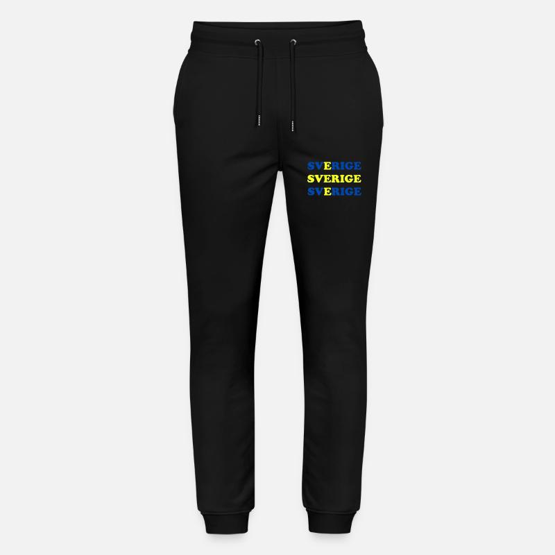 Sverige - Stanley/Stella Unisex Bio Jogginghose Mover  - Schwarz