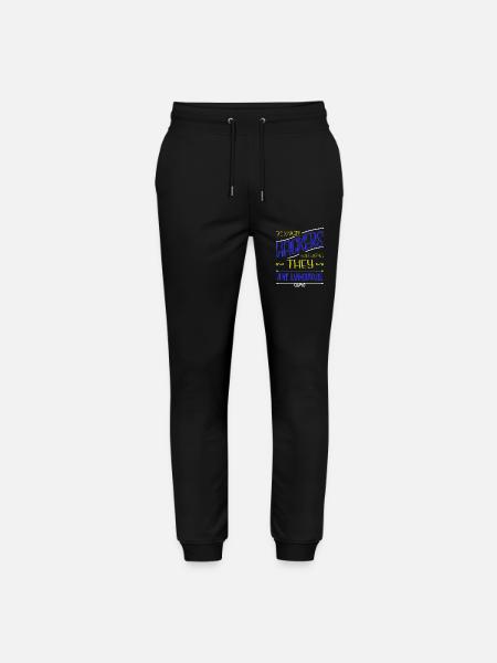 jokes encrypt statement bday glitch - Stanley/Stella Mover Unisex Organic Jogging Trousers - black