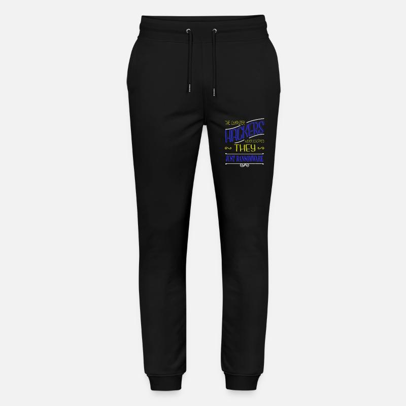 jokes encrypt statement bday glitch - Stanley/Stella Mover Unisex Organic Jogging Trousers - black