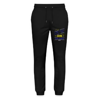 computer language geek humor - Stanley/Stella Unisex Bio Jogginghose Mover  - Schwarz - Vorne - Marisol (170cm) & Nik (191cm)