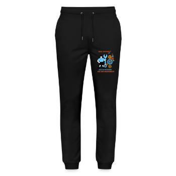 T-shirt Superpower Mechanic : Fix It All - Pantalon de jogging bio MOVER Stanley/Stella unisexe - noir - Devant - Marisol (170cm) & Nik (191cm)