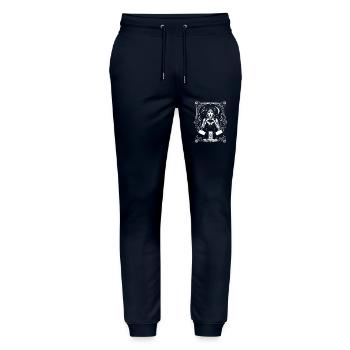Viktorianisches Tarot-Diagramm - Stanley/Stella Unisex Bio Jogginghose Mover  - Navy - Vorne - Marisol (170cm) & Nik (191cm)