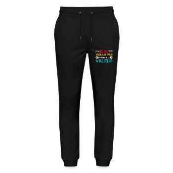 I'm not getting old, I'm increasing in value - Stanley/Stella Mover Unisex Organic Jogging Trousers - black - Front - Marisol (170cm) & Nik (191cm)
