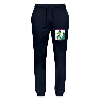 Women Hikers Rock - Stanley/Stella Mover Unisex Organic Jogging Trousers - navy - Front - Marisol (170cm) & Nik (191cm)