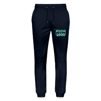 Single 2008 - Stanley/Stella Mover Unisex Organic Jogging Trousers - navy - Front - Marisol (170cm) & Nik (191cm)