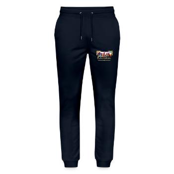 Externsteine – Magie in Stein und Zeit - Stanley/Stella Unisex Bio Jogginghose Mover  - Navy - Vorne - Marisol (170cm) & Nik (191cm)