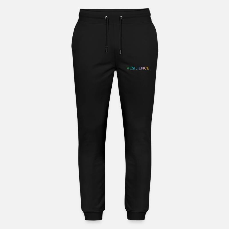 Resilienz Gradient Typo - Stanley/Stella Unisex Bio Jogginghose Mover  - Schwarz