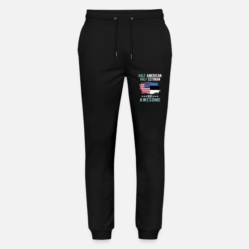 Moitié américain moitié estonien - Pantalon de jogging bio MOVER Stanley/Stella unisexe - noir