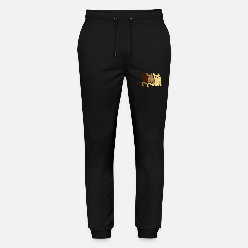 Équipage 3 chats mignons - Pantalon de jogging bio MOVER Stanley/Stella unisexe - noir