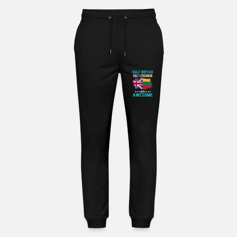 Moitié britannique moitié lituanien - Pantalon de jogging bio MOVER Stanley/Stella unisexe - noir