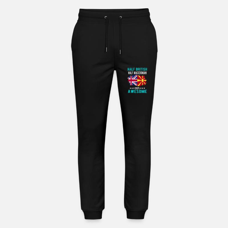 Moitié britannique moitié macédonien - Pantalon de jogging bio MOVER Stanley/Stella unisexe - noir