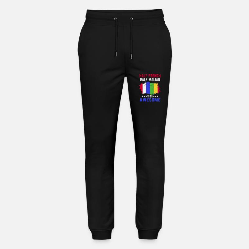 Moitié Français moitié malien - Pantalon de jogging bio MOVER Stanley/Stella unisexe - noir