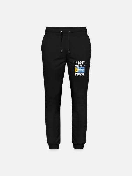 Tuva flagga säger - Ekologiska joggingbyxor Mover unisex från Stanley/Stella - svart