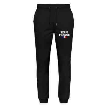 Team france - Stanley/Stella Mover Unisex Organic Jogging Trousers - black - Front - Marisol (170cm) & Nik (191cm)