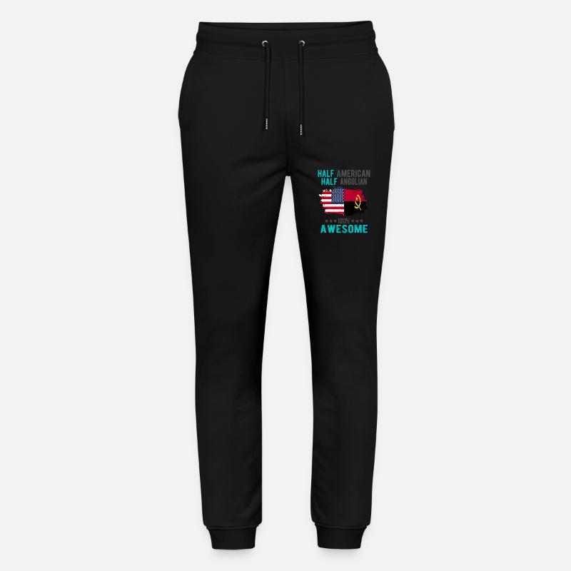 Half American Half Angolan - Stanley/Stella Mover Unisex Organic Jogging Trousers - black