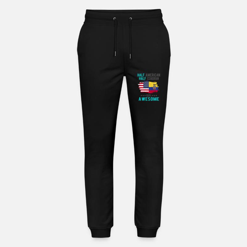 Halb Amerikaner Halb Ecuadorianer - Stanley/Stella Unisex Bio Jogginghose Mover  - Schwarz