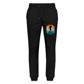 Topspinexperte - Stanley/Stella Unisex Bio Jogginghose Mover  - Schwarz - Vorne - Marisol (170cm) & Nik (191cm)