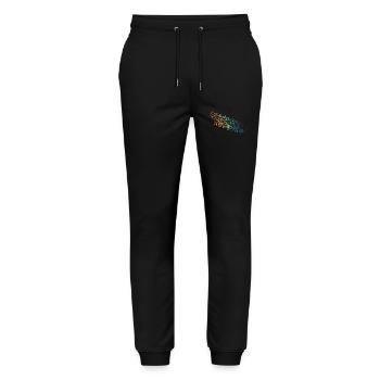 Vintage-Elefant - Stanley/Stella Unisex Bio Jogginghose Mover  - Schwarz - Vorne - Marisol (170cm) & Nik (191cm)