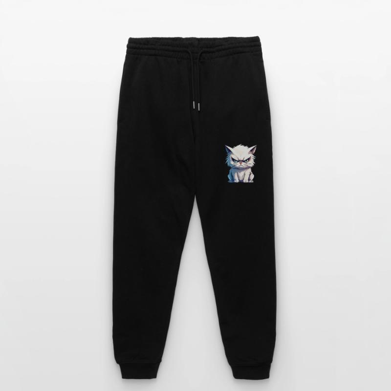 cat grumpy grumpy grumpy meow funny Stanley/Stella Mover Unisex Organic Jogging Trousers
