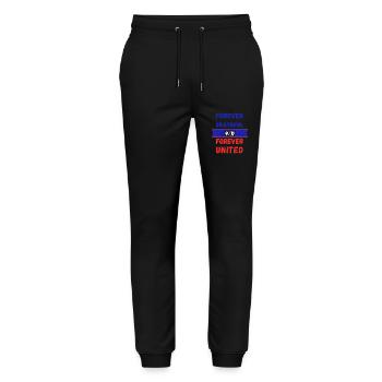Forefer Grateful - Stanley/Stella Mover Unisex Organic Jogging Trousers - black - Front - Marisol (170cm) & Nik (191cm)