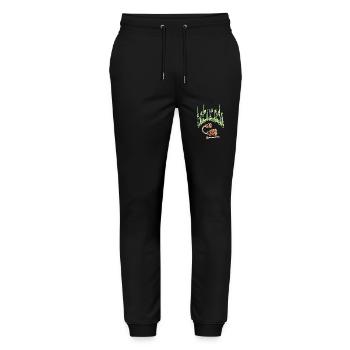 Batucada et ses cloches - Pantalon de jogging bio MOVER Stanley/Stella unisexe - noir - Devant - Marisol (170cm) & Nik (191cm)