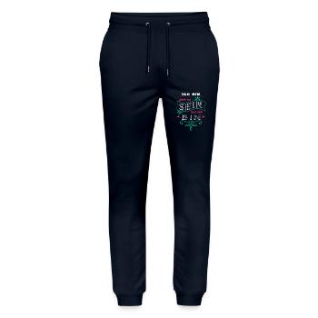 Birthday Gift Geek Women's Rights Bday Girl - Stanley/Stella Mover Unisex Organic Jogging Trousers - navy - Front - Marisol (170cm) & Nik (191cm)