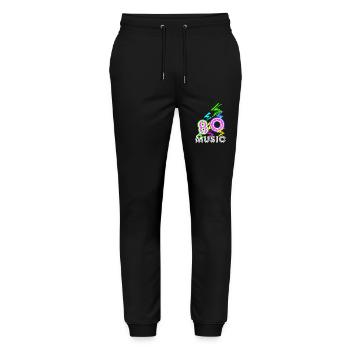 années 80 - Pantalon de jogging bio MOVER Stanley/Stella unisexe - noir - Devant - Marisol (170cm) & Nik (191cm)
