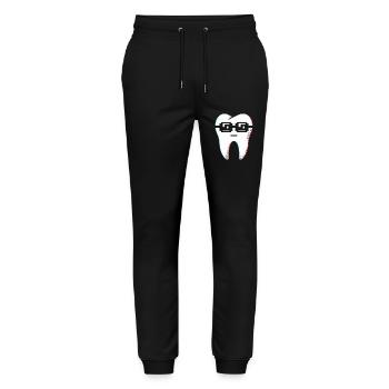 Sunglasses Tooth with Style - Funny Gift! - Stanley/Stella Mover Unisex Organic Jogging Trousers - black - Front - Marisol (170cm) & Nik (191cm)