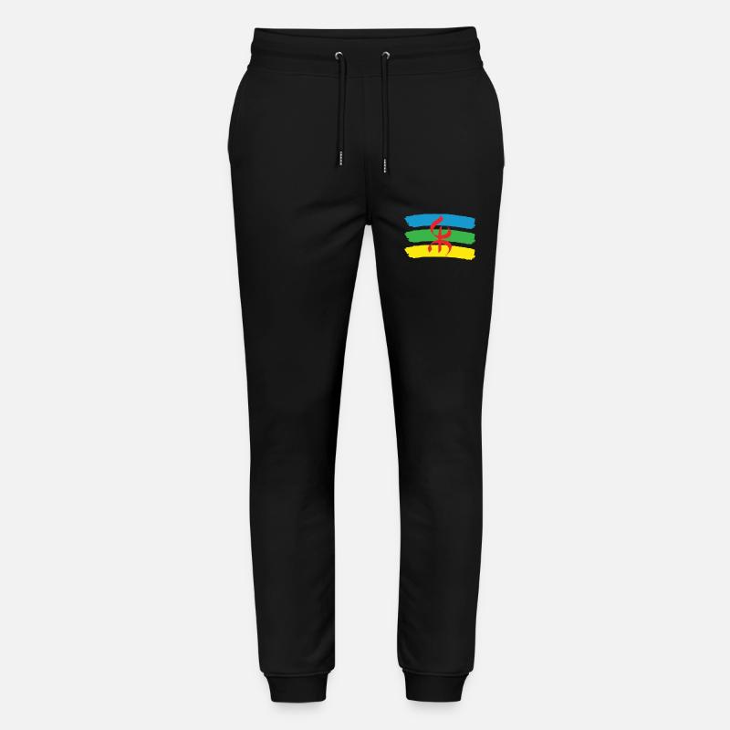 DRAPEAU AMAZIGH BERBERE YIFINAGH - Pantalon de jogging bio MOVER Stanley/Stella unisexe - noir