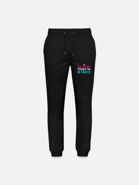 The Queen retires - Stanley/Stella Mover Unisex Organic Jogging Trousers - black