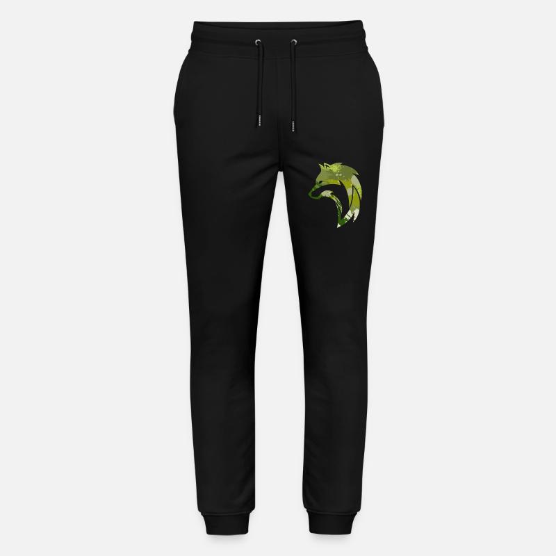 Wilder Wolf Tarnmuster - Stanley/Stella Unisex Bio Jogginghose Mover  - Schwarz
